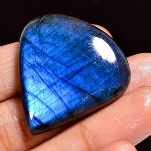 100% Natural Blue Labradorite Pear Shape Cabochon Gemstone 67 Ct 34X33X7mm F1039 - Picture 1 of 3