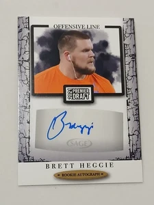 Brett Heggie Las Vegas Raiders 2021 Sage Premier Draft Certified Autogrammkarte - Bild 1 von 2