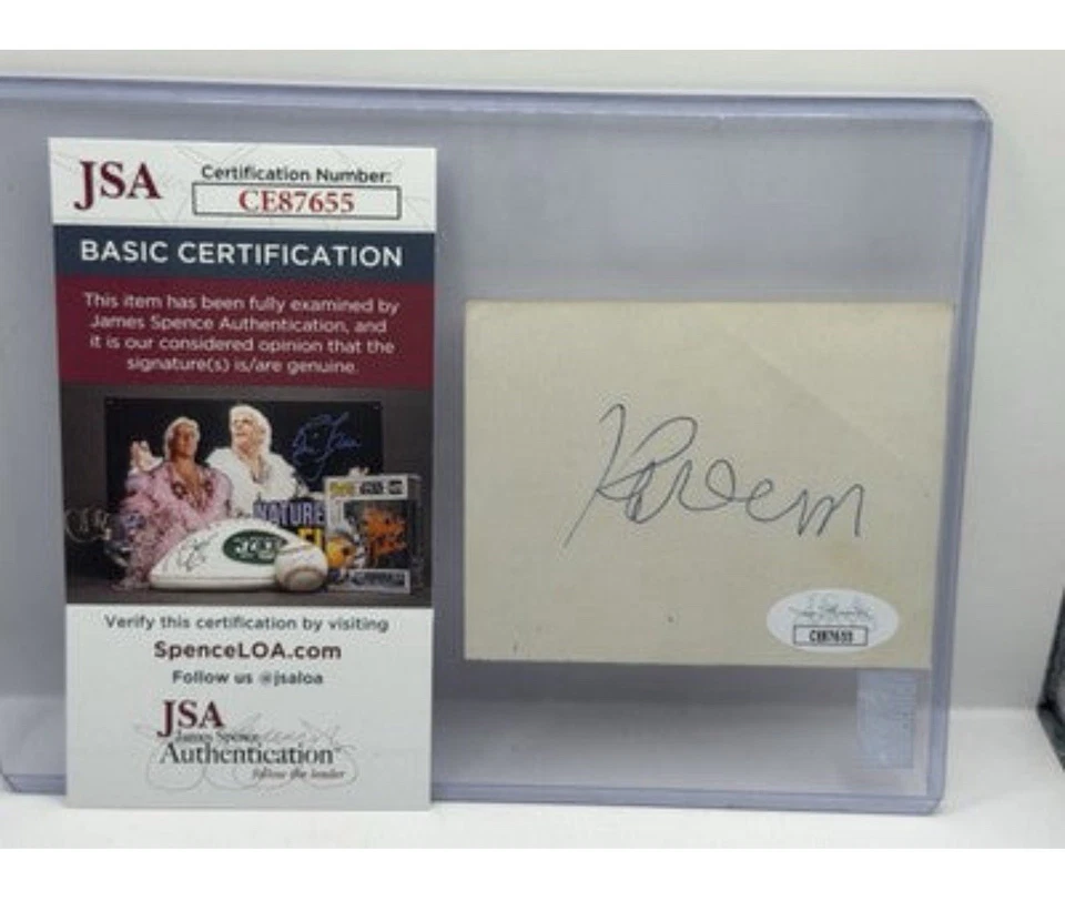 Kareem Abdul-Jabbar Autographed Paper RARE "Kareem" - JSA COA - Image 1 of 1