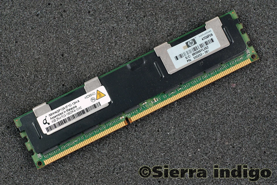 Qimonda IMHH4GP12A1F1C-13H-A PC3-10600R-9-10-M0 4GB Server Memory RAM - Image 1 of 1