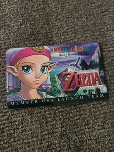 Tarjeta de equipo de lanzamiento Legend of Zelda Ocarina of Time miembro de Funcoland EE. UU. Q22 - Imagen 1 de 9