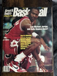 Rare 1986-87 Street & Smith`s Basketball Michael Jordan Bulls Nike Air Jordan - Picture 1 of 5