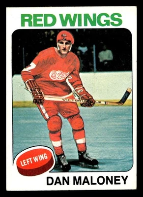 1975-76 Topps #177 Dan Maloney Ex-Mint Red Wings ID:475820 - Image 1 of 2