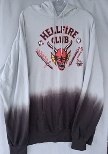 Stranger Things Men's Hellfire Club Pullover Hoodie XL Devil Skull Halloween - Picture 1 of 13