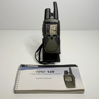 ⚡️GARMIN Rino 120 Handheld Hiking GPS Navigator 2-way Radio ⚠️TESTED - Image 1 of 4