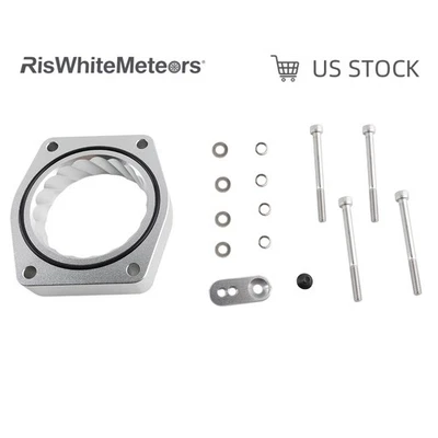 New Throttle Body Spacer Kit Silver for Chevrolet Tahoe 4.8L 5.3L 6.0L 2007-2013 Foto 1 de 4