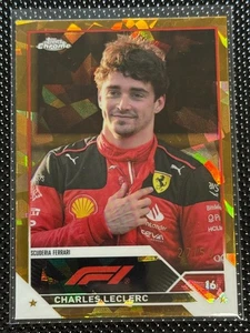 2023 Topps Chrome Sapphire Formula 1 F1 Charles Leclerc Gold 27/50 #6 - Picture 1 of 2