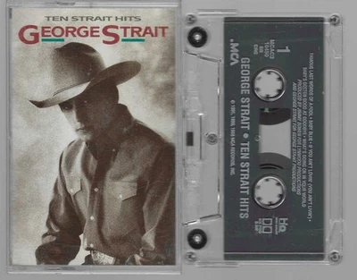 George Strait Ten Strait Hits (Cassette, 1991 MCA) VG-VG+ Cond. - Image 1 of 3