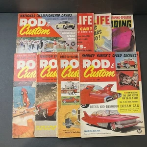 Rod and Custom Magazines 1961 Lot Of 5 Hot Rods Drugs Racing Vintage Paperback  - Picture 1 of 13