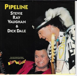 STEVIE RAY VAUGHAN/DICK DALE/PIPELINE  7" W/ PIC SLEEVE VG+/VINYL NM - Picture 1 of 3