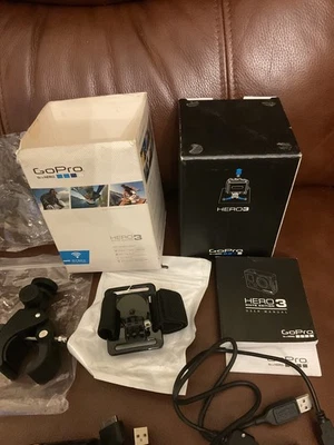 GoPro Hero 3  and remote  Big Bundle + Harnesses + Cases + Cables in  box - Image 1 of 4