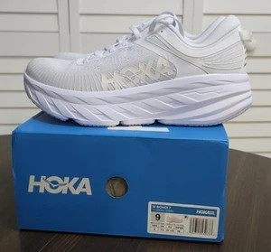 Hoka One One W Bondi 7 Women White $165 SIZE 9 New In Box Supportive Shoes - Picture 1 of 5