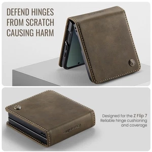 Funda Para Samsung Galaxy Z Flip7 Cuero Antigolpes Billetera Ranura para Tarjeta Teléfono Cubierta - Imagen 1 de 17