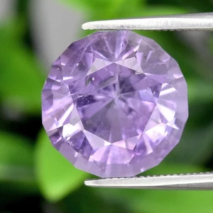 💎 5,09ct 11x11mm Sonderschliff natürlicher lila Amethyst - unbeheizt, Tansania Edelstein - Bild 1 von 4