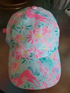 Lilly Pulitzer Unicorn MAGICAL MARY RUN AROUND HAT Baseball Cap Mary’s Wish OS - Picture 1 of 13
