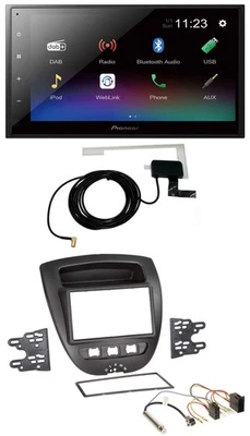 Pioneer DAB MP3 Bluetooth 2DIN USB Autoradio für Peugeot 107 Citroen C1 Toyota A - Bild 1 von 4