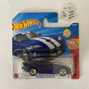2025 HOT WHEELS #176 - ‘96 Dodge Viper GTS (Blue #4 Then And Now-Short Card) C00 - Picture 1 of 1