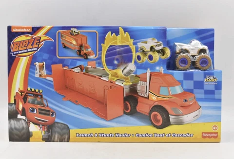 Blaze and the Monster Machines Launch & Stunts Hauler Transforming Vehicle an Cover