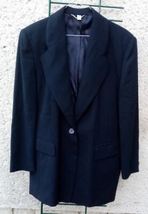 Damen Kostüm Blazer + Rock "Collection Forum" Gr. 42 Schwarz getragen - Bild 1 von 11