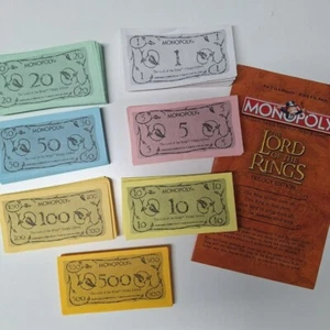 Monopoly Lord Of The Rings Trilogy Money Replacement Piece Instructions 2003 - Picture 1 of 7