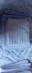 Towel Set, 1 bath, 1 hand, Light Grey - Dunelm - Picture 1 of 3