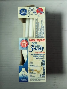 GE ~ Soft White ~ 3 Way ~ 30/70/100 Watts ~ Energy Saving Light Bulb. 7 Yr. Life - Picture 1 of 4