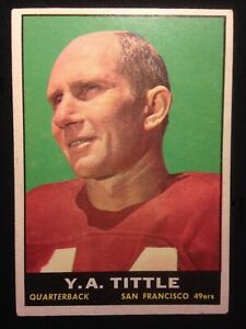 1961 Topps Y.A.Tittle #58 Football Card