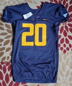 Camiseta deportiva de fútbol americano Nike cosida de la NCAA de la Universidad de Virginia Occidental WVU nueva con etiquetas - Imagen 1 de 6