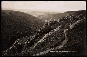 Sharp Tor Drewsteignton Devon 1935 RPPC Postkarte - Bild 1 von 2