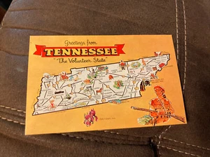 greetings from Tennessee the volunteer state map - Picture 1 of 2