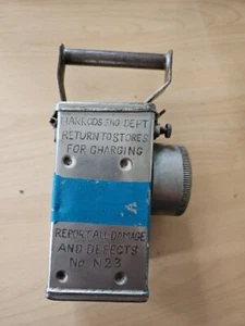 Battery lamp NH10A c.1950s. Miner's electric lamp, Used By Harrods Store London - Picture 1 of 17