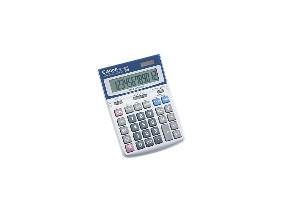 Canon USA 7438A023AA HS1200TS Minidesk Calculator, 12-Digit LCD - Image 1 of 1