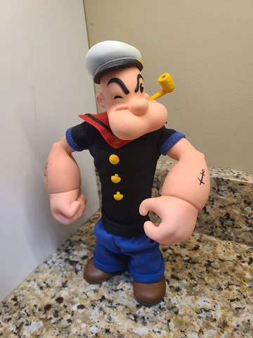 Mezco Popeye The Sailor Man 12” Large Action Figure Toys R Us Exclusive No Can Cover