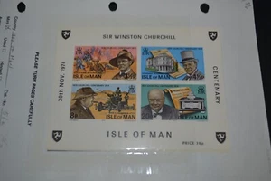 ISLE OF MAN SCOTT #51A WINSTON CHURCHILL SOUVENIR SHEET MNH SET OF 1 - Picture 1 of 1