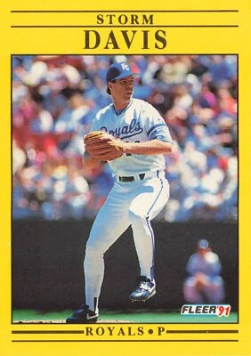 Storm Davis 1991 Fleer #556 Kansas City Royals - Image 1 of 2