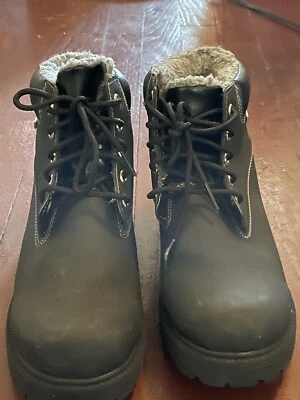 Botas Smart Fit Negras, Antideslizantes, Impermeables, Combate, Con Cordones, 5 1/2, Niños Foto 1 de 4