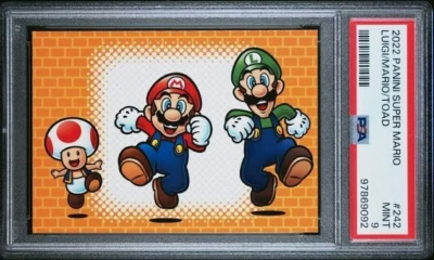 2022 Panini Super Mario Luigi / Mario /  Toad PSA 9 #242 - Nintendo Super Mario - Image 1 of 2