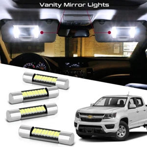4x Bombillas LED de espejo de tocador blancas HID de 29 mm para Chevrolet Colorado 2015-2020 - Imagen 1 de 10