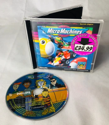 Video Game Phillips CDI Micro Machines Vintage Original - Image 1 of 2