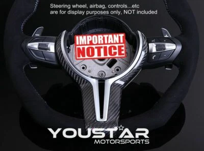 3D CARBON Steering Wheel Trim M performance Style for BMW M2 M3 M4 M5 M6 X5M X6M Foto 1 de 4