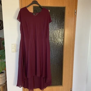 Kleid Abendkleid VoKuHiLa Gr. 54 Sheego beere bordeaux - Bild 1 von 9