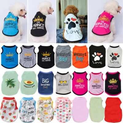 Pet Cat Puppy Small Dog Vest T-Shirt Coat Dog Clothes Apparel Thin Shirt Costume - Image 1 of 4