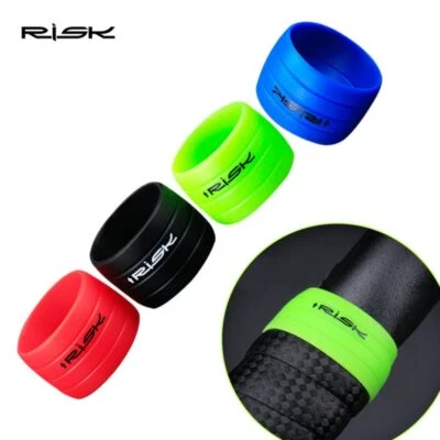 2 pcs Handlebar Tape Fixing Silicone Ring Anti-Skip Waterproof for Road Bike MTB - Image 1 of 4
