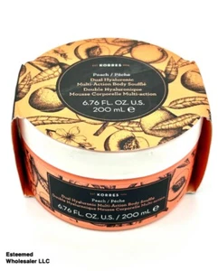 KORRES Peach Dual Hyaluronic Multi-Action Body Souffle 6.76oz - Picture 1 of 1