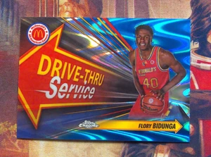 2024 Topps Chrome McDonalds All American - Blue Raywave #DTS-FLB Flory Bidunga - Picture 1 of 2