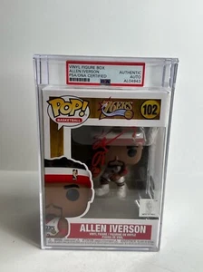 Allen Iverson Signed Philadelphia 76ers Funko #102 Slabbed PSA AL04943 - Picture 1 of 4