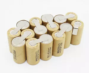 Batería recargable Ni-MH Ni-Cd Sub C SC 18V 1.2-3Ah para taladro destornillador - Imagen 1 de 3