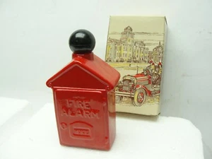 Vintage AVON Fire Alarm Box Glass Decanter 4 oz Spicy After Shave - Picture 1 of 3