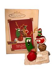 2002 Hallmark Keepsake Ornament Veggie Tales  Santa Too Round For The Chimney￼