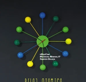 Vitra Ball Wall Clock multi Color George Nelson Retro Mid-Century Look Style - Picture 1 of 1